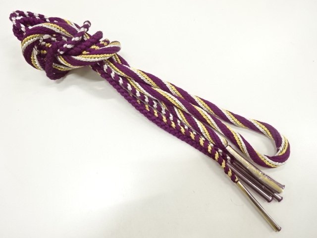 未使用品　正絹　手組帯締め